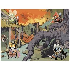 Картина по номерам на холсте настольная игра Roots Корни - 6918 Г 30x40