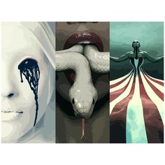 Картина по номерам на холсте американская история ужасов - 792