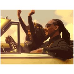 Картина по номерам на холсте Snoop Dogg - 370