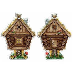 Набор для вышивания ЖАР-птицА "Избушка на курьих ножках" 17x13 см