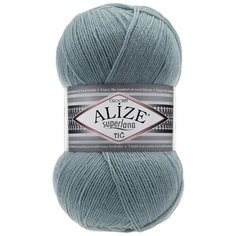 Пряжа ALIZE Superlana Tig (Суперлана тиг) - 3 мотка цвет: лазурный (164), 25%шерсть, 75% акрил, 570м/100г