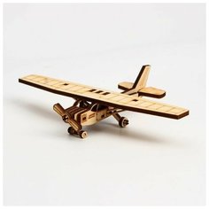 Деревянный конструктор. Cборная модель «Спортивный самолёт» 18 деталей Altair