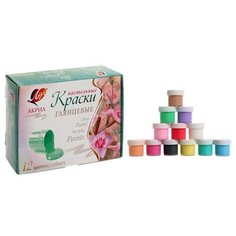 Краска акриловая, набор 12 цветов х 20 мл, "Луч", пастельные./В упаковке шт: 1