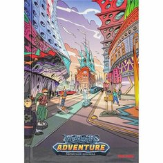 Записная книжка А6, 64 листа в клетку "Фантастический город", твёрдая обложка, глянцевая ламинация Проф Пресс