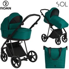 Коляска 2в1 Roan Sol Deep Laket/Black/ручка черный