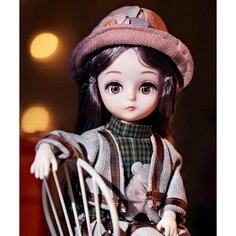 Кукла в розово-серой одежде нет