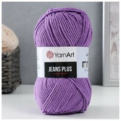 Пряжа "Jeans plus" 55% хлопок, 45% акрил 160м/100гр (72 фиалка ) Yarn Art