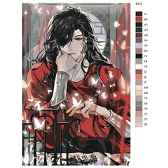 Картина по номерам S212 "Аниме - Благословение небожителей. Чэн xуа" 70x110 Brushes Paints