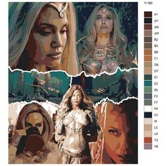 Картина по номерам Y180 "Анджелина Джоли-Тена. Вечные" 80x100 Brushes Paints