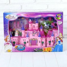 Кукольный замок с фигурками, аксессуарами, свет, звук Denco Store