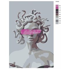 Картина по номерам W-452 "Бюст Горгоны Медузы" 80x120 Brushes Paints