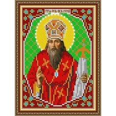 Набор для вышивания чешским бисером Светлица икона Св Ефрем Печерский 12*16см