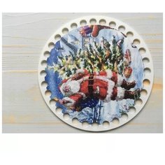 Деревянное донышко для корзины диаметр 20 см Санта 5 Wood Fishka
