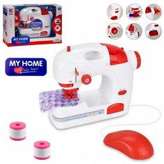 Детская игрушечная швейная машина с педалью и аксессуарами My Home, с подсветкой, 20х16,5х7,5 см Play Smart