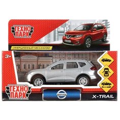 Металлическая машина Nissan X-Trail, серебристый металлик Технопарк