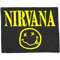 Нашивка, патч, шеврон "Nirvana" 70x55mm PTC177 22 ПИНГВИНА