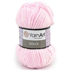 Пряжа YarnArt Dolce (5 мотков), 750-Светло-розовый, 120м/100г, 100% микрополиэстер