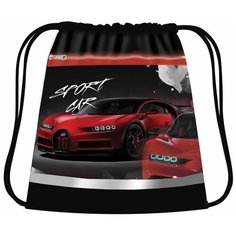 Мешок для обуви с карманом 420 х 340 мм, со светоотражающей полосой, "Красная тачка" Пчёлка