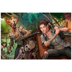 Картина по номерам на холсте игра Last of us (Одни из нас) - 9012 Г 60x40