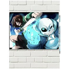 Картина по номерам игра Undertale (Санс) - 8199 Г 30x40