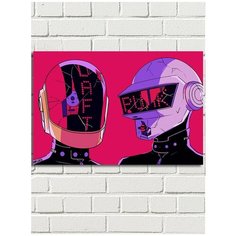 Картина по номерам Музыка Daft Punk (Роботы) - 8534 Г 60x40