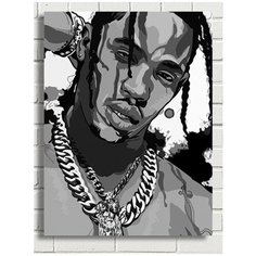 Картина по номерам музыка Travis Scott (Хип хоп, рэп) - 8429 В 30x40