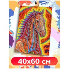 Картина по номерам эзотерика космос лошадь - 6834 В 60x40