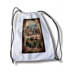Мешок для cменной обуви сериалы All of us are dead сериал, корея, нетфликс, зомби, школа, кровь, тинейджеры, молодежь - 30699 Brut Bag