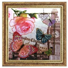 Набор для вышивания бисером "Привет из Лондона", 26x26 см, Butterfly