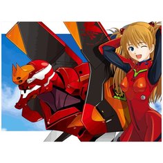 Картина по номерам на холсте Аниме Евангелион 5132 40x30