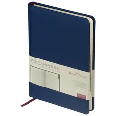 Ежедневник BrunoVisconti недатированный, А5, "VELVET INDEX" темно-синий 272 стр, Арт. 3-369/16