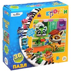 Пазл АСТ origami, Енотки Ре и МиМи 36 элементов (6885)