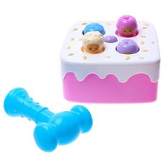 Развивающая игрушка Сима-ленд Тортик, розовый/белый