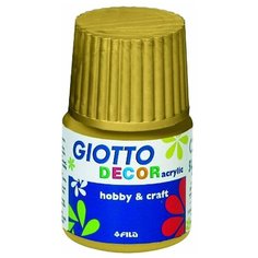 Краска акриловая Giotto Decor Acrylic, на водной основе Золотой Lyra