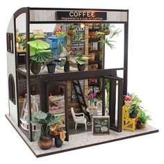 Интерьерный конструктор / Сборная модель / Румбокс Coffee house (с защитным куполом)