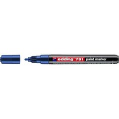 Маркер лак Edding 791/003, 1-2мм, синий (комплект 3 штуки)