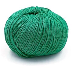 Пряжа для вязания WELTUS BABY COTTON 53 (зеленый), 1 моток, состав: 100% египетский хлопок. Вес мотка: 50 гр, длина нити: 180 м.
