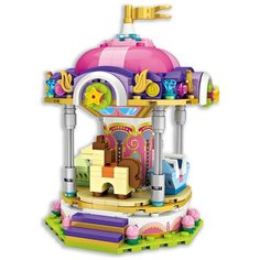 Конструктор LOZ mini Карусель 406 деталей NO. 1720 Carousel Creative Series