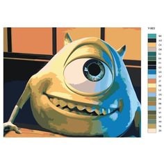 Картина по номерам Y-963 "Мультфильм Корпорация монстров. Майкл (Майк) Вазовски" 60x80 Brushes Paints