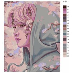 Картина по номерам W-267 "K-pop группа - Stray Kids (Стрей Кидс)" 40х50 Brushes Paints