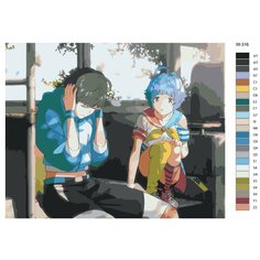 Картина по номерам W-316 "Аниме пузырь. Ута и Хибики" 40х50 Brushes Paints