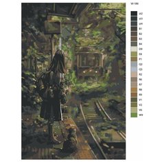 Картина по номерам W-189 "Сказочный поезд" 50х70 Brushes Paints