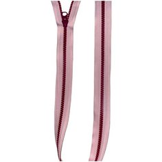 Молния YKK тракторная, 5 тип, разъемная, однозамковая, KTS 93, цвет розовый с красным, 63см