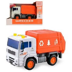 Машинка детская, Мусоровоз, Спецтехника, инерционная, открывается контейнер, размер машины - 18 х 7 х 8,5 см. Yar Team
