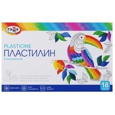 Пластилин ГАММА Пластилин ГАММА Классический 18 цветов 360 г 10 шт, 281035 18 цв. Gamma