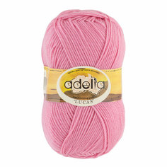 Пряжа ADELIA LUCAS 70 % шерсть, 30 % акрил 5 шт. х 100 г 218 м ± 10 м №25 св. розовый