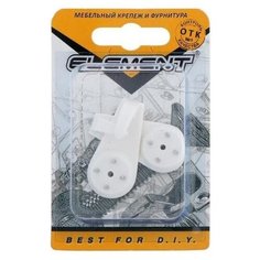 Крючок Стройбат Element Крюк для картины пластмассовый большой , белый