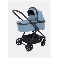 Коляска детская универсальная MOWBaby Move MB402 2023 2 в 1 с родительской сумкой, Blue