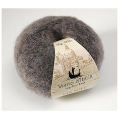 Пряжа "Yak soft" 30% пух яка, 44%мер. шерсть, 22%нейлон, 4%спандекс 700м/50г (09 св. серый) 1моток Vento Ditalia
