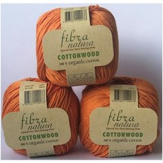 Пряжа FIBRA NATURA Cottonwood, 100% Хлопок, цвет: (25), 105м/50г, 2 шт.